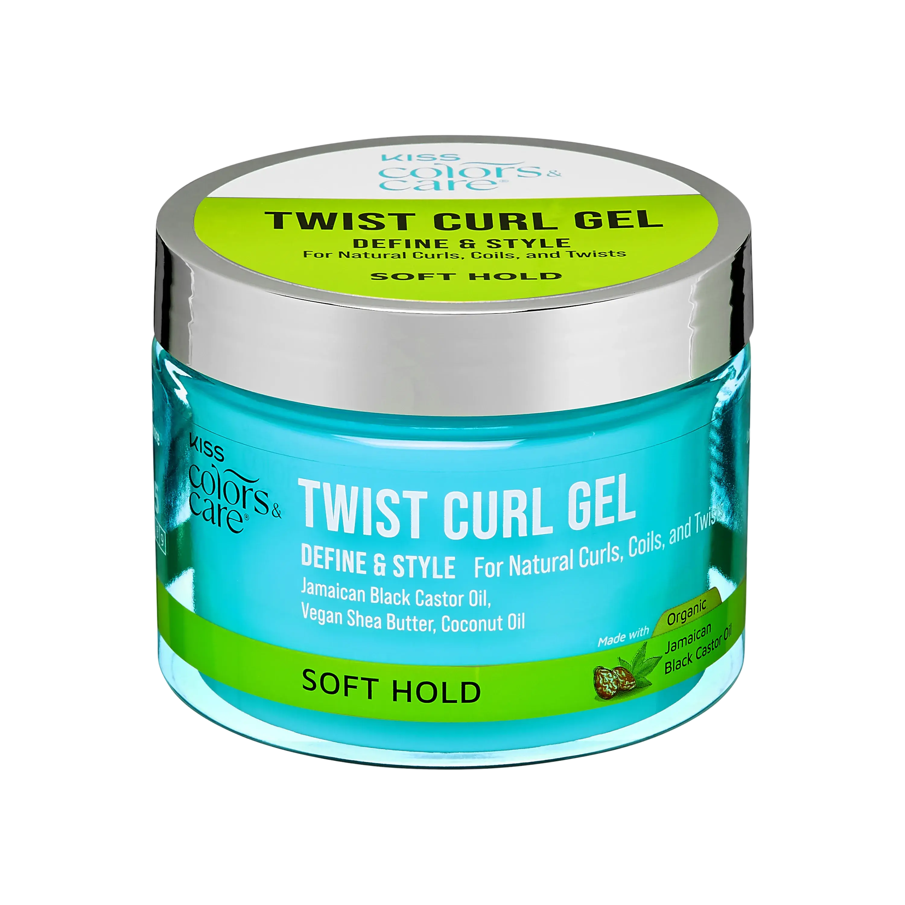 Kiss Colors & Care Twist Curl Gel | Soft Hold, Define & Style, 6 oz, Hair Care