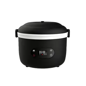 Wireless Heated Lunch Box 1.1L, Cordless Self Heating Food Container with 5-Side Fast Heating, Portable Electric Lunch Box with Phone Charging, Insulated Bag, Spoon & Fork for Work, Travel & Outdoor outdoorfun