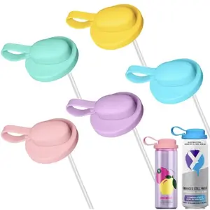 5 Packs Silicone Soda Can Cover Lids,Silicone Canning Lids,Soda Can Lids,Beverage Can Covers Reusable Protector For Soda, Beer, Drink, Juice, Coke, Fits Standard Cans