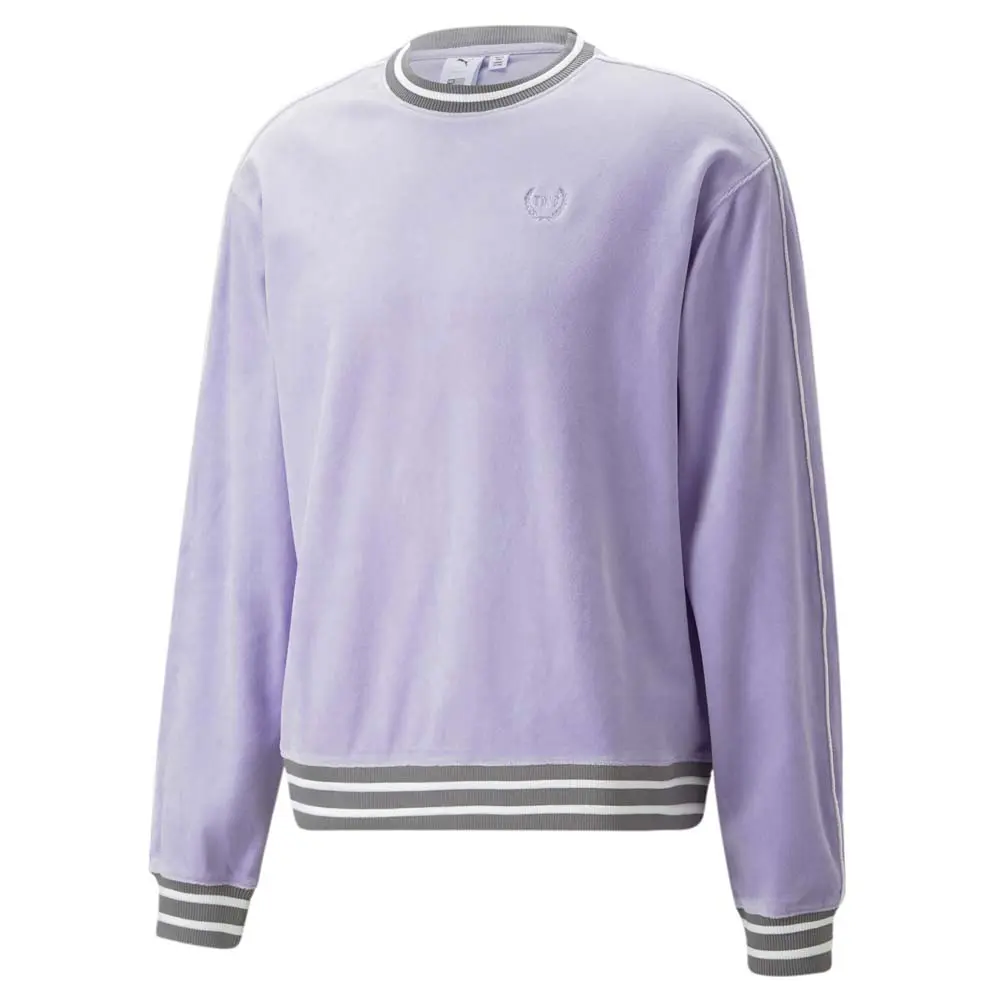 PUMA Mens Hussle Way Crew Neck Sweatshirt Casual - Purple