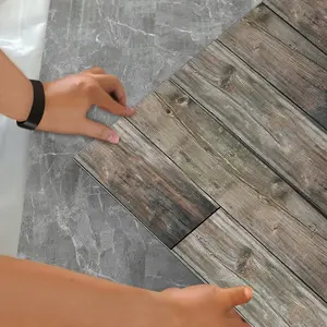 Self-Adhesive Stickers Old Wood Grain, Kitchen & Home Decoration, Removable, Suitable for Bedroom, Fireplace, Tiles, Cement Floors