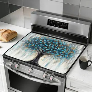 JOYFINITY Stove Top Cover with Non-Slip Rubber Coating, Glass Stove Top Protector, Extends Countertop Space and Protects Your Stove from Scratches