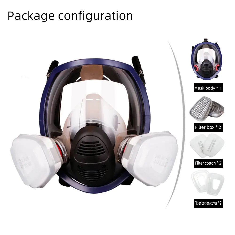 4008 Full Face Respirator Mask, Anti-Dust Spray Painting Chemical Protection, Protects Against Formaldehyde and Odors, Batch No. 01008