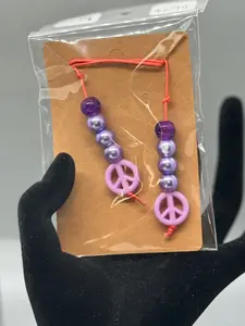 Large Handmade Beaded Bookmark – Unique Reading Accessory # 2014