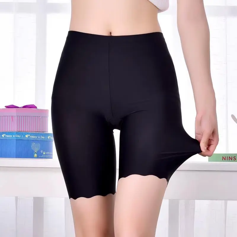 Seamless Safety Short Pants Summer Women plus Size Boxers for Female anti Rub Safety Shorts under Skirt Panties Underwear 3XL NONE campingessentials