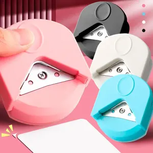 1pc Pink Photo Corner Cutter: Effortlessly Create Perfectly Rounded Corners for Your Photos and Paper Projects! Paper Cutters