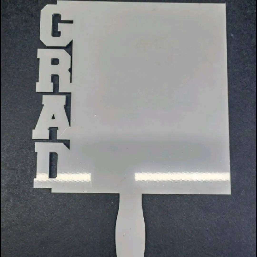 Grad Fans Decor Hand Mdf Ornaments