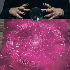 Zodiac Nebula Tarot Card Tablecloth, Card Mat, Furniture Protector, Coffee Table Cover, Party Decor, Home Decoration, Ritual Items