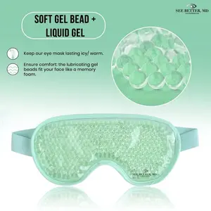 Soothing  Gel Eye Mask eyemask for relief of symptoms associated with eye allergies such as itching swelling redness and irritation. Unisex cool compress