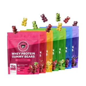 Yumtein (7 pack)Protein Gummy Bears - 15g Protein, 0g Sugar, 0g Fat - Sugar Free Keto Candy Alternative - Halal Beef Gelatin - Natural Colors - The Full Lineup (17 Cal)