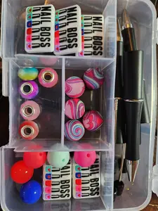 DIY Beadable Pen kit, Has 5 Beadable Pens, Focals and Beads