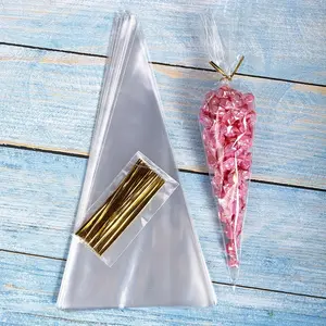 50pcs Vibrant Candy Packaging Bags - Reusable, Ziplock, Clear, Sub-packaging for Wedding, Birthday Party, Gift Giving, and More!
