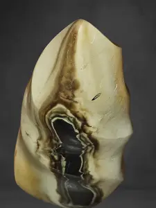 Ocean Jasper with Polychrome Flame - Approx. 0.89 lbs. and 5 inches