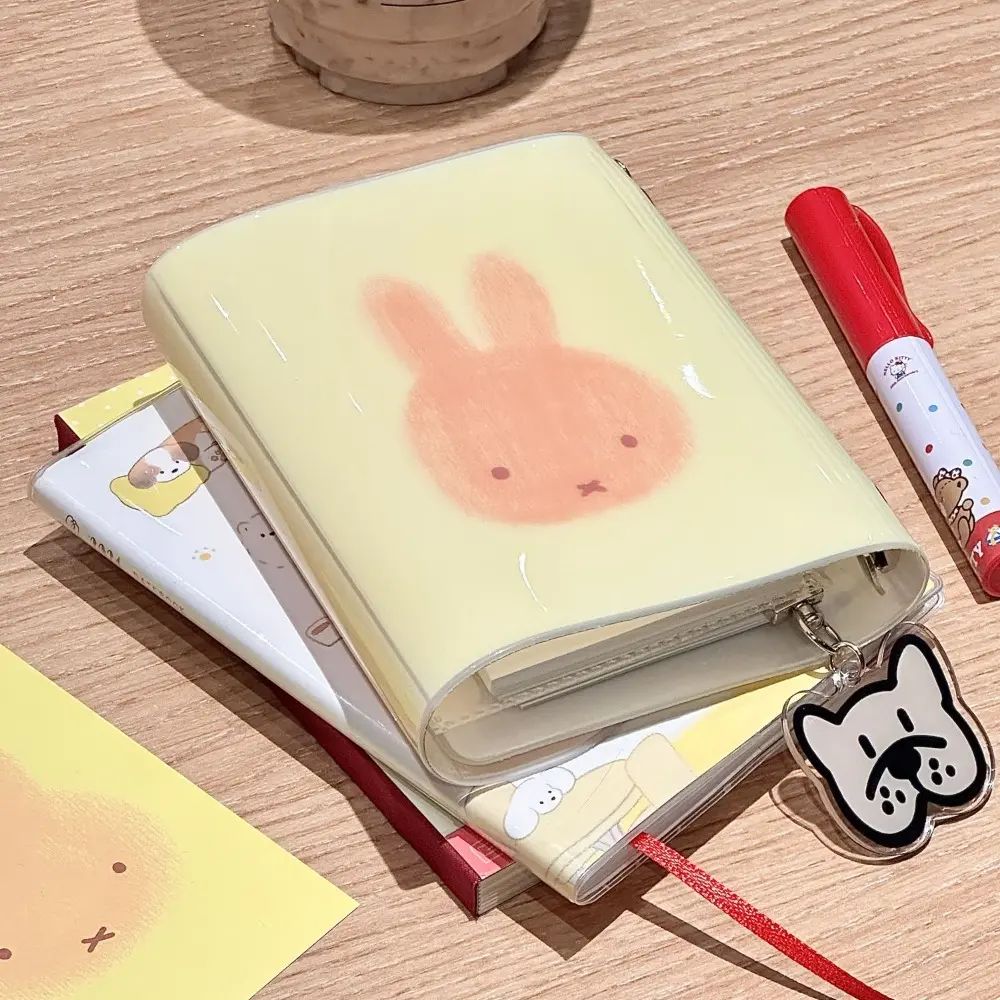 Cute Look Cartoon Miffy Rabbit Loose-Leaf Notebook - Small, Niche, Simple, Portable, Exquisite Hand Account Book for Note-Taking