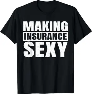 100% Cotton Funny Insurance Agent Art For Men Women Insurance Advisor T-Shirt
