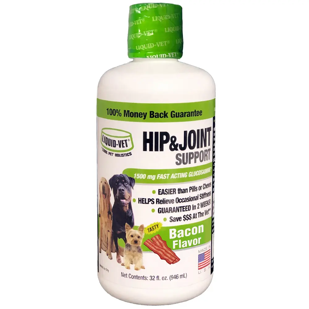 Liquid-Vet K9 Hip & Joint, Bacon Flavor, 32 oz Economy Size
