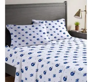Pegasus Sports NCAA Small X Queen Sheet Set
