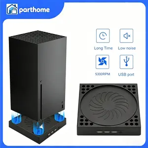 Cooling Fan Vertical Stand USB Cooler Accessories For Xbox Series X Game Console