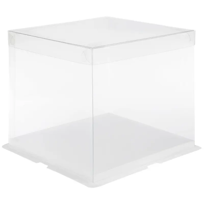 Clear Cake Box 14”H x 14.5”W x 14.5”L for cakes or cupcakes