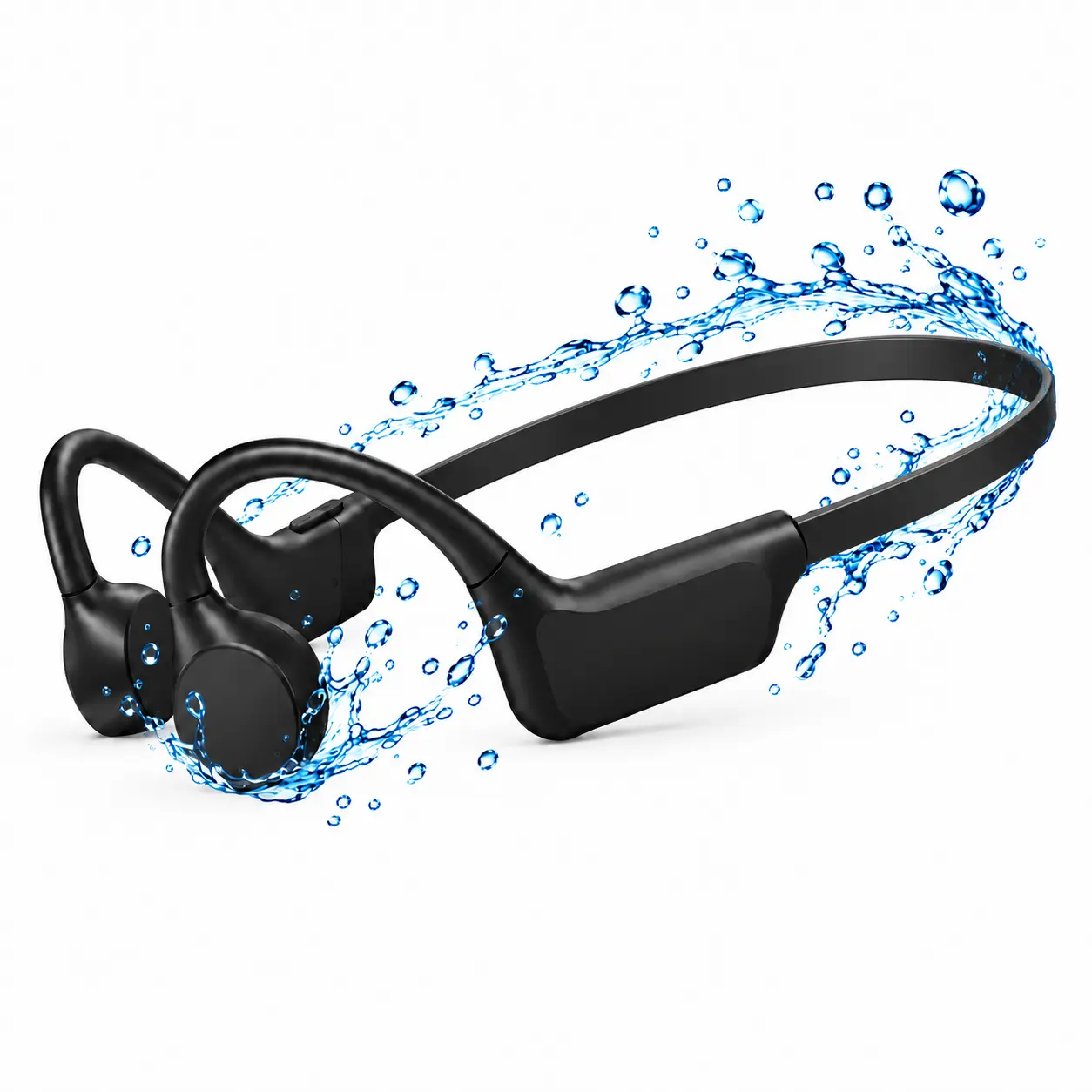 KORAVIS Open-Ear Bone Conduction Headphones, Bluetooth 5.4, 15H Battery, IPX5 Water-Resistant Sport Headphones for Running, Cycling & Hiking