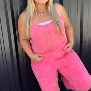 Acid Wash Jumpsuit