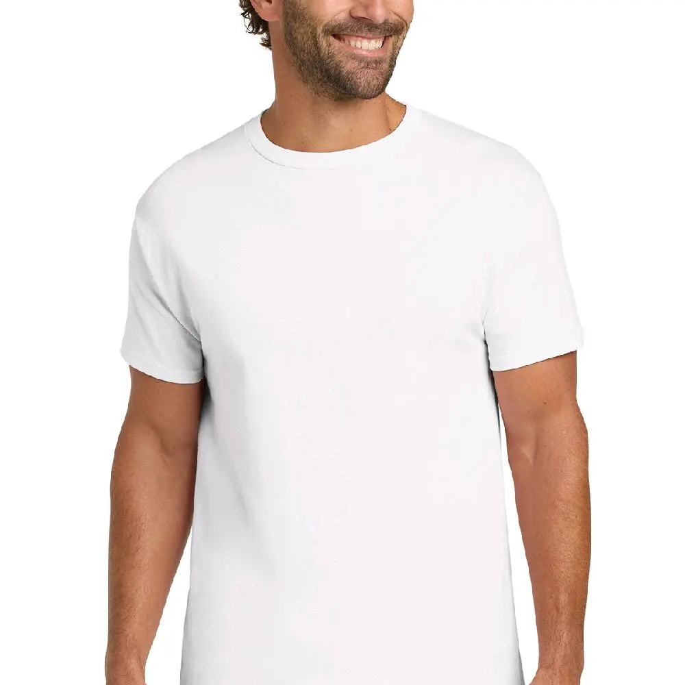 Hanes 100% Cotton Short Sleeve Tshirt - White &/or Black - 4 pack