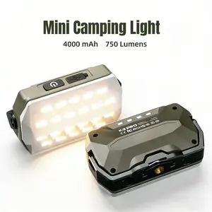 Christmas Special! Camping LED Light, Handheld Continuous Lighting, 6 Modes, 4000mAh Rechargeable Battery, IP54 Waterproof, Magnetic Base, USB Charging, Emergency SOS Lamp for Camping, Hiking & More! Christmas Gift for Outdoor Lovers