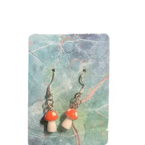 Orange to Mushroom Earrings - Fashion Accessory