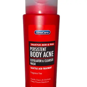 Salicylic Acid &PHA persistent body acne exfoliater  and cleanser wash-salicylic Acid Treatment-Fragrance free 8.5 Fl Oz (250 ML)