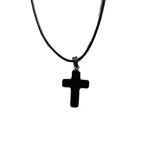 Black cross pendant