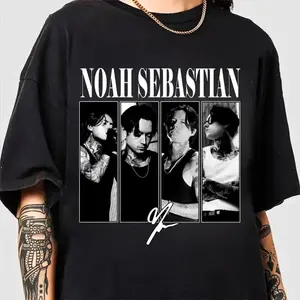 Noahh Sebasstian T-shirt, Badd Ommens Dark Melancholy Aesthetic Tee, Vintage Metalcore Band Style Shirt, Alternative Rock Inspired Graphic Tee, Gift For Fan, Fashion Cotton, Full Colors, Full Sizes, For Men, For Women