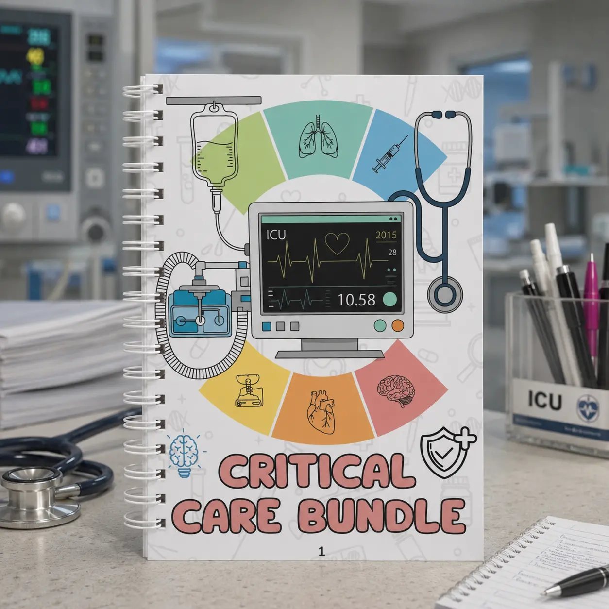 Critical Care Nursing Study Guide | 115+ Page ICU Reference with Quizzes and Digital Bonus