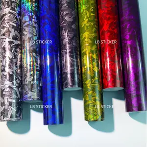 1 Roll Glossy Carbon Fibre Film, Carbon Fibre Vinyl Wrap, Vinyl Decals, Self-Adhesive Waterproof Stickers for Cars, Motorcycles, Bicycles, Scooters, Guitars, Modification Hobby Gifts