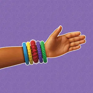 Sensory Bracelet EDC Fidgeting Antistress Anxiety Fidget Ring Anti Stress Relief Toy for Kids Children Autism ADHD Toys New 2025 Kawaii Duck Sugar