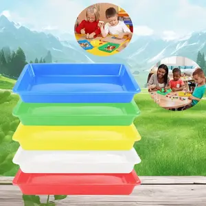 5 pcs Set Of New Plastic Art Trays, Activity Tray Organizer, Suitable for Crafts, DIY Projects, Painting, Beads, And Organizing Supplies,Best for Christmas tiktokshopspringglowup beach essentials