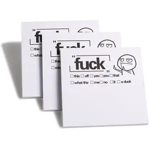 Funny Sticky Note What The F*ck Sticky Notepad Oh For Sake Novelty Notepads 3 count F CK B Sassy  Desk Accessory Gifts for  Co Workers Boss