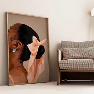 Smard Black Wall Art for Home & Office -Grateful & Serene - Smard Black Wall Art Print/ Canvas for Home /Office Decor