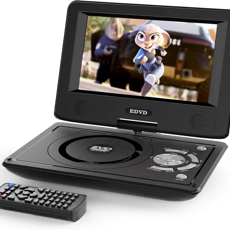 Ultra-thin HD 9.8 inch mobile DVD player with TV portable evd player car DVD player supports SD card/USB/CD/DVD and multiple disc formats
