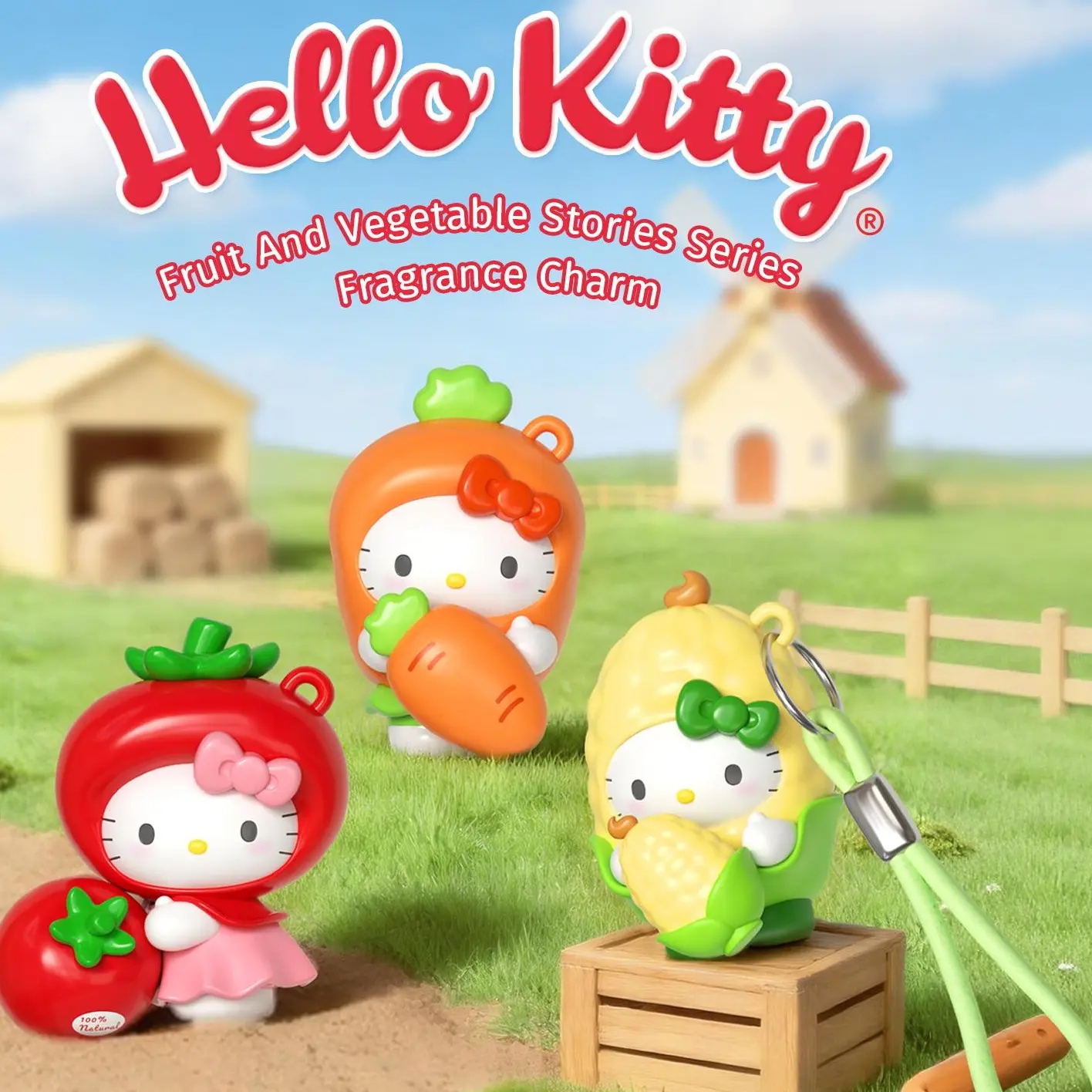 Hello Kitty Fruit And Vegetable Stories Series Fragrance Charm blindbox Desk Decor Collectible | Perfect Gift for Anime Fans & Valentine’s Day #Summervibes summerwins