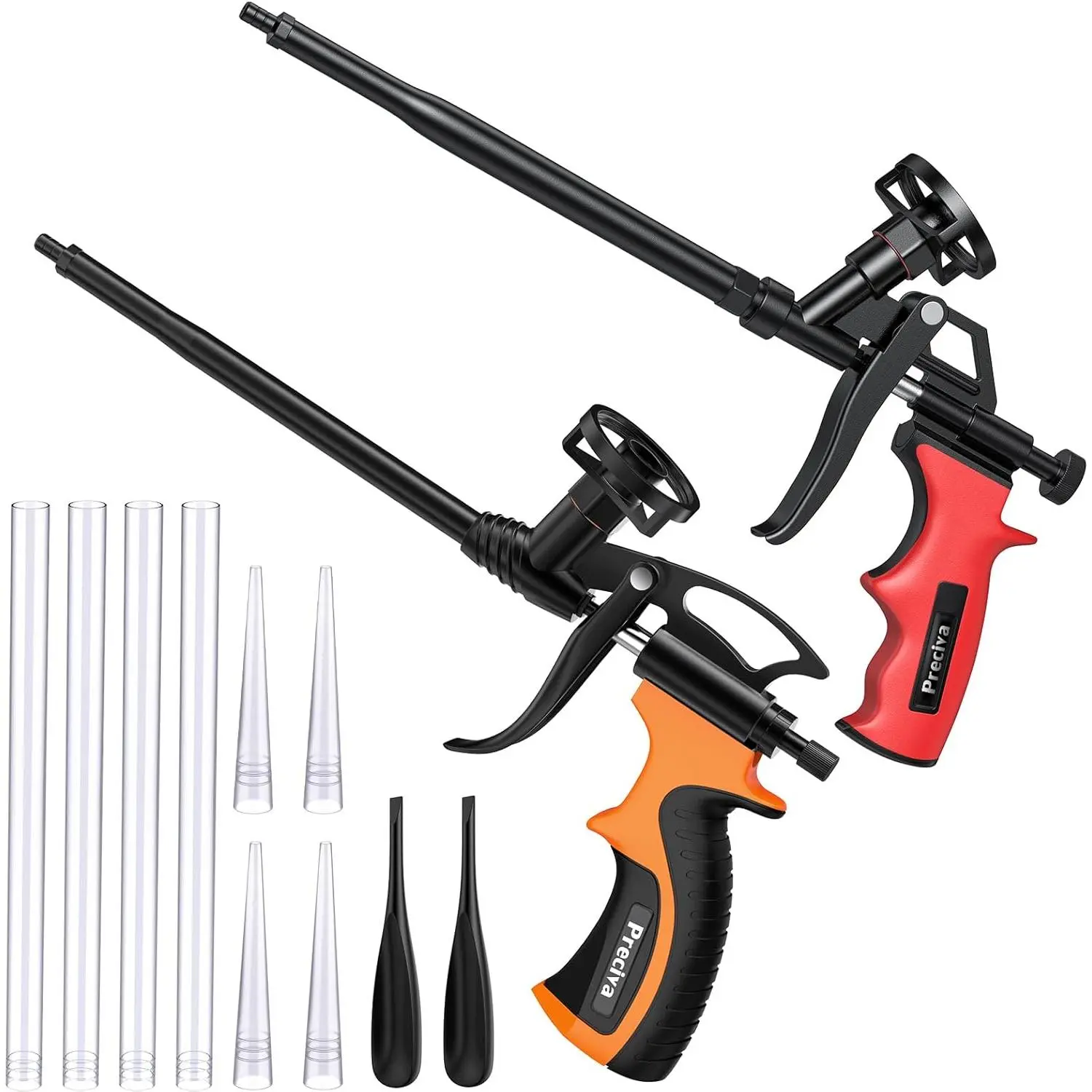 2 PCS Spray Foam Gun, Upgrade Pu Expanding Foaming Gun Professional Caulking Gun Insulation Suitable for Caulking, Filling, Sealing
