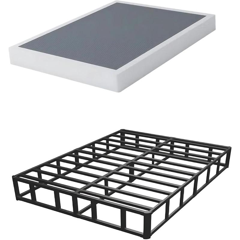 Queen Heavy Duty Box Spring Foundation, Sturdy Queen Box Springs for Bed with Fabric Cover Set, Easy Assembly, Noise Free
