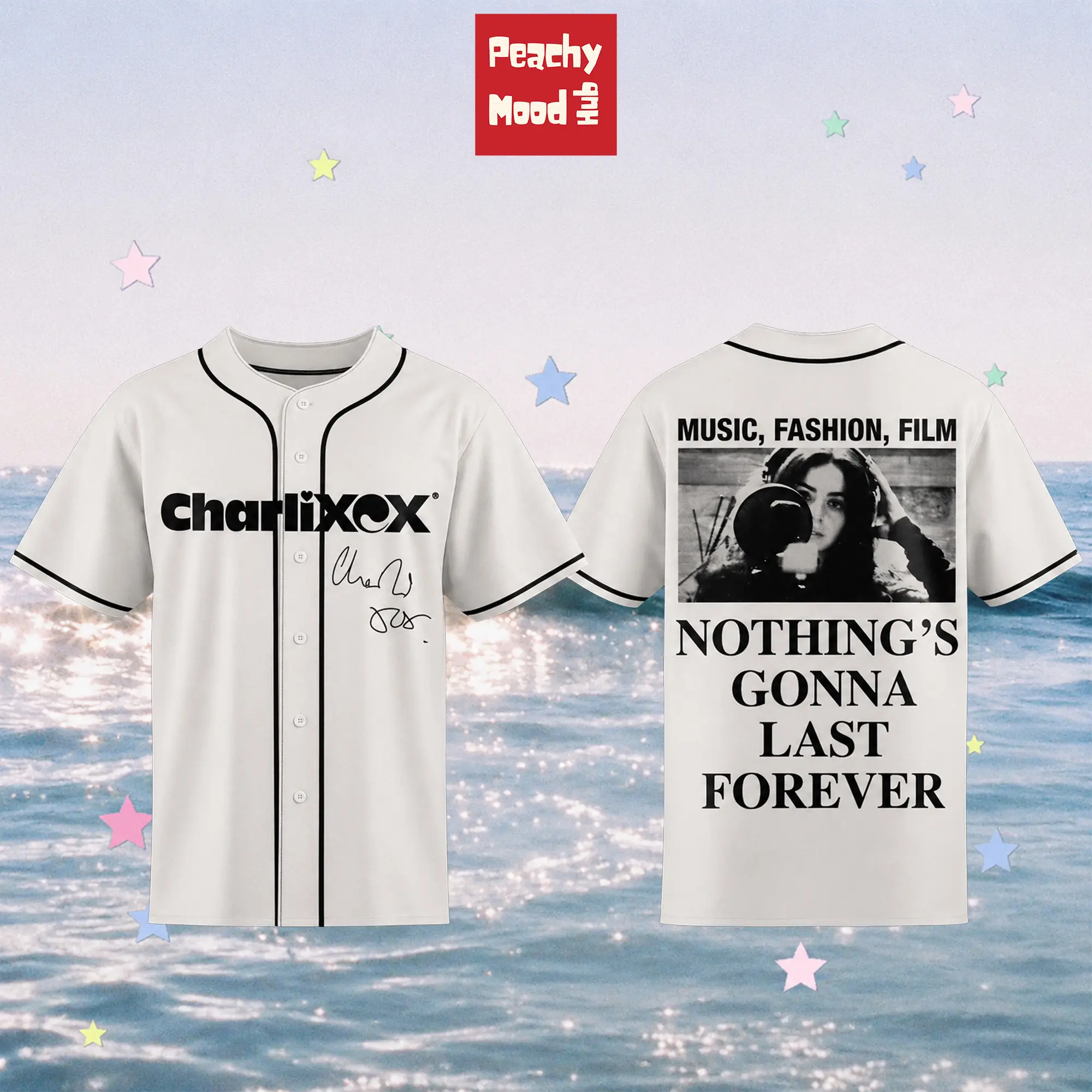 New Album Music Fashion Film Edition Baseball Jersey, Limited Edition Concert Fan Merch, Pop Music Apparel, Trendy Streetwear Jersey
