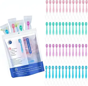 Portable 5-in-1 Dental Care Set 26PCS – Toothbrush, Floss, Tongue Cleaner & Toothpick Kit, Soft Bristle Oral Hygiene Tools for Travel, Office, Camping & Everyday Use