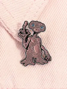 ET Alien Sci-Fi Movie Enamel Pin Metal Brooch Lapel Backpack Badge Fashion Jewelry Accessories Gift for Friends Durable Metal Pins