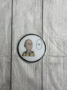 One Punch Man Epoxy Resin Wood Coasters