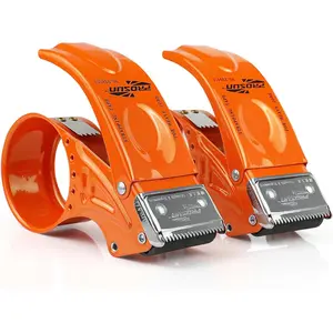 Metal ing Tape Dispenser, 2inch Heavy Duty Handheld Heavy Tape Dispenser, 2 count, Orange