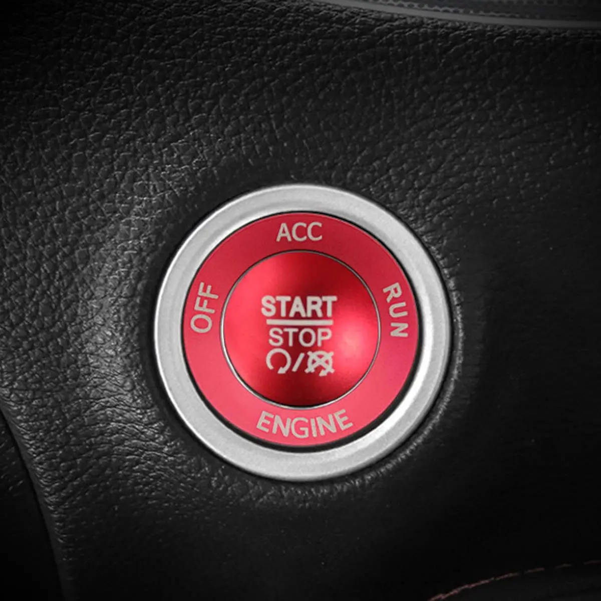 Car Vehicle Engine Start Stop Button Decoration Kit, 2 Counts/set Including Start Stop Button Decoration Cover & Decorative Ring, Fashion Anti-scratch Car Accessory Car Interior Accessories, Car Decorations Interior, Automotive Decoration