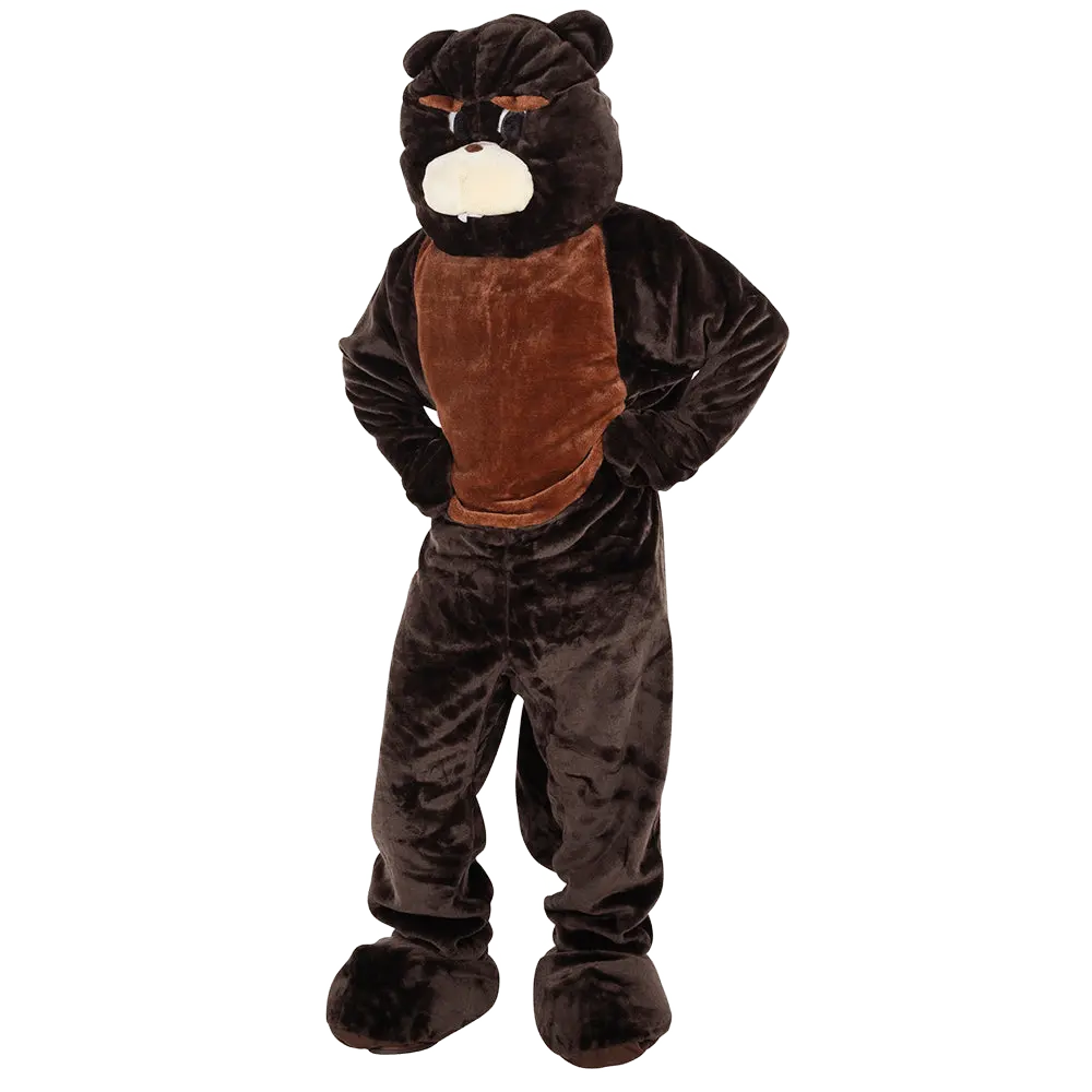 Beaver Mascot Costume For Kids - Soft Plush Animal Jumpsuit with Head Mask, Hand and Shoe Covers - Perfect for Halloween, Theme Party, School Play & Cosplay