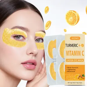 14pcs Turmeric & Vitamin C Multi-Functional Eye Mask, Strong Hydration, Even Skin Tone, Brighten Lifting, Temporary Eye Tightener Suitable All Skin Types