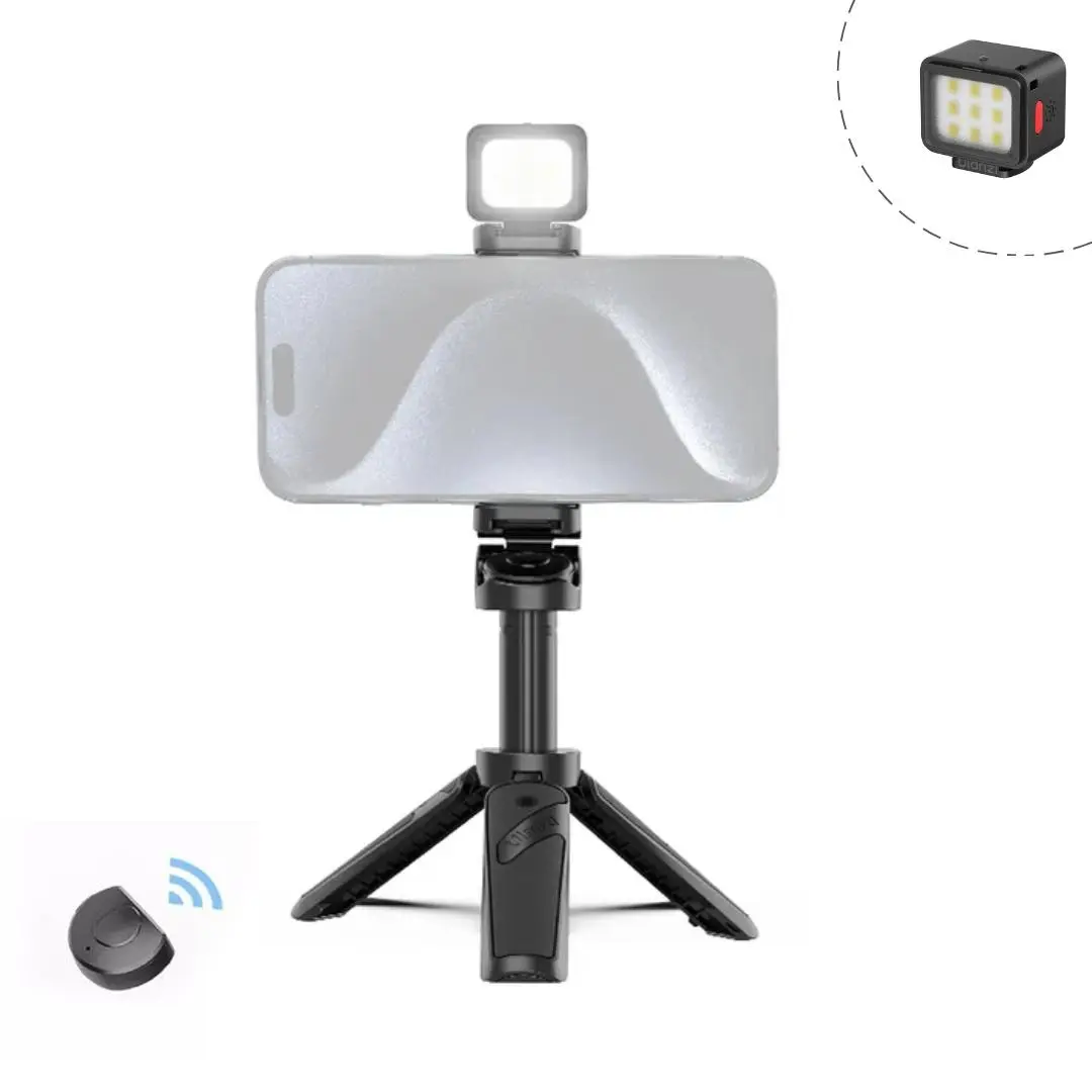 Vlog Kit: black with DG01 Cube light